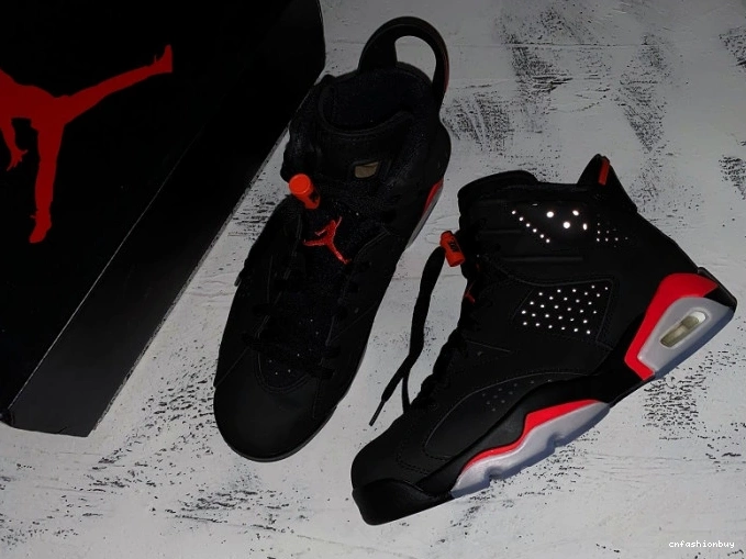Air Infrared OG Jordan 384664-060 Retro 6 Black 0724